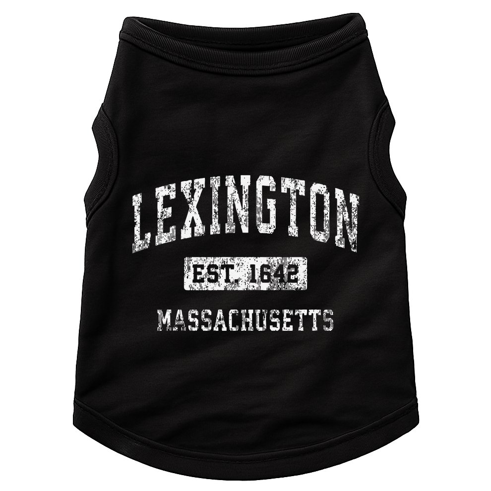 Lexington Massachusetts Ma Vintage Established Doggie Tank
