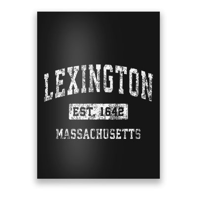 Lexington Massachusetts Ma Vintage Established Poster