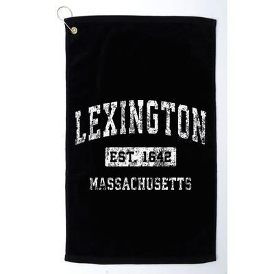 Lexington Massachusetts Ma Vintage Established Golf Towel