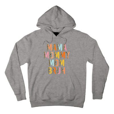 Leopard Mama Mommy Mom Bruh Funny Mother's Day Tall Hoodie