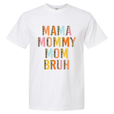 Leopard Mama Mommy Mom Bruh Funny Mother's Day Garment-Dyed Heavyweight T-Shirt