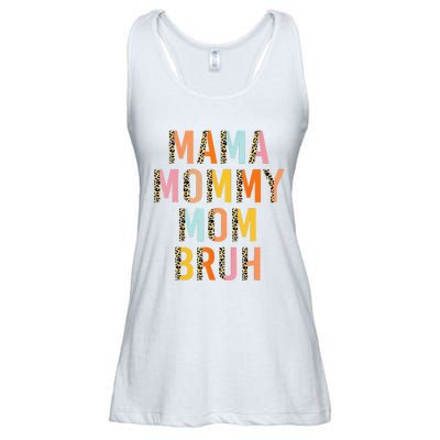 Leopard Mama Mommy Mom Bruh Funny Mother's Day Ladies Essential Flowy Tank