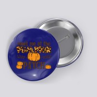 Leopard Meet Me At The Pumpkin Patch Halloween Thanksgiving Gift Button