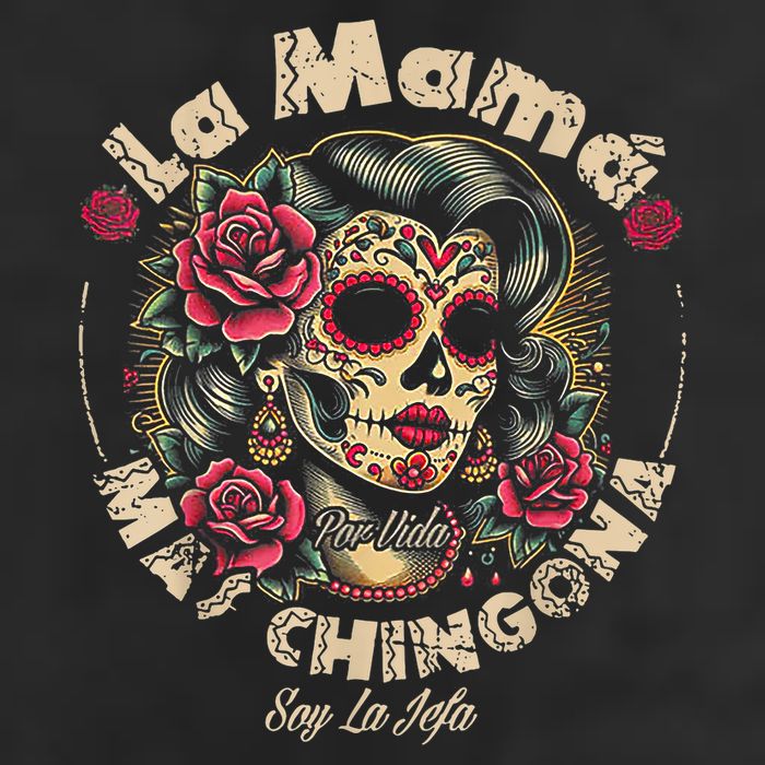 La Mamá Mas Chingona 7 Panel Mesh Trucker Snapback Hat