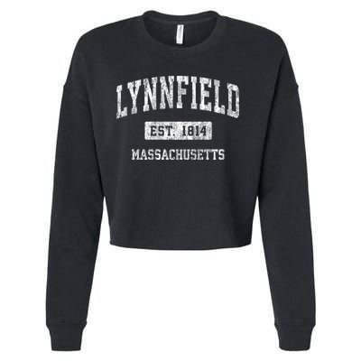 Lynnfield Massachusetts Ma Vintage Sports Cropped Pullover Crew