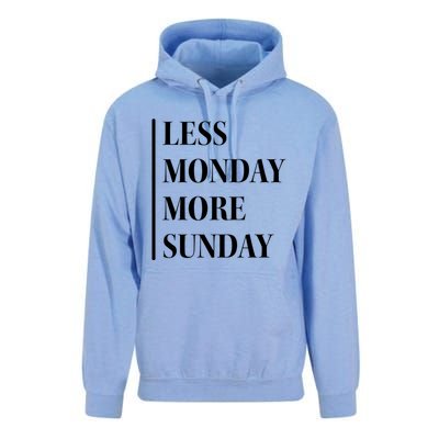 Less Monday More Sunday Cool Gift Unisex Surf Hoodie