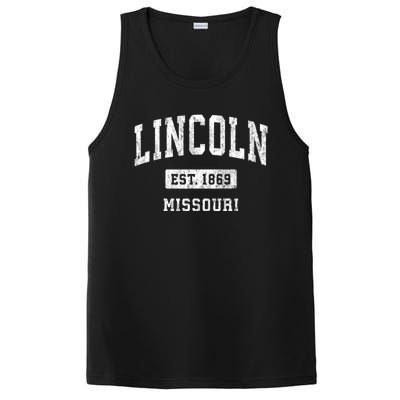 Lincoln Missouri Mo Vintage Athletic Sports PosiCharge Competitor Tank