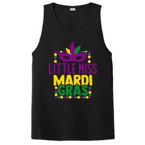 Little Miss Mardi Gras Colorful Masquerade Carnival Mask Cool Gift PosiCharge Competitor Tank