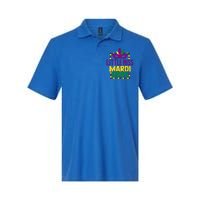 Little Miss Mardi Gras Colorful Masquerade Carnival Mask Cool Gift Softstyle Adult Sport Polo