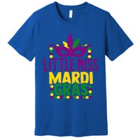 Little Miss Mardi Gras Colorful Masquerade Carnival Mask Cool Gift Premium T-Shirt