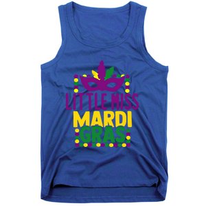 Little Miss Mardi Gras Colorful Masquerade Carnival Mask Cool Gift Tank Top