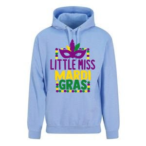 Little Miss Mardi Gras Colorful Masquerade Carnival Mask Cool Gift Unisex Surf Hoodie