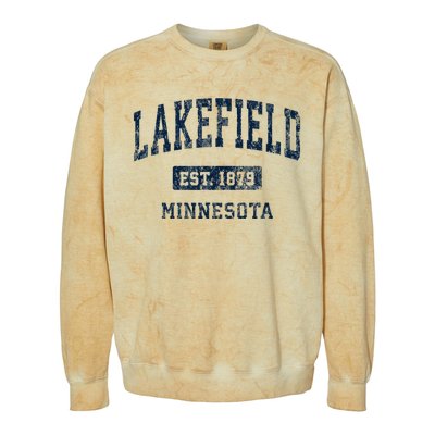 Lakefield Minnesota Mn Vintage Athletic Sports Design Colorblast Crewneck Sweatshirt