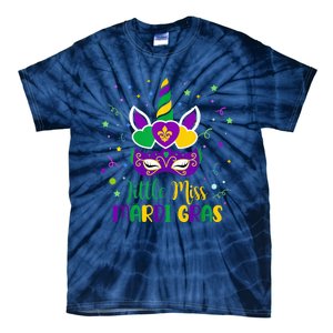 Little Miss Mardi Gras Carnival Unicorn For People Tie-Dye T-Shirt