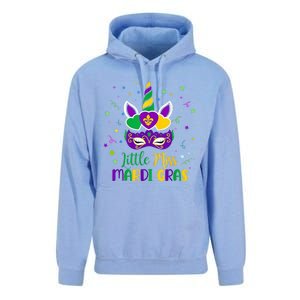 Little Miss Mardi Gras Carnival Unicorn For People Unisex Surf Hoodie