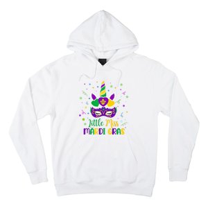 Little Miss Mardi Gras Carnival Unicorn For People Hoodie