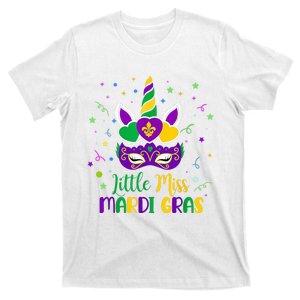 Little Miss Mardi Gras Carnival Unicorn For People T-Shirt