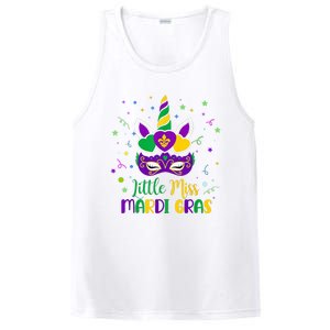 Little Miss Mardi Gras Carnival Unicorn For People PosiCharge Competitor Tank