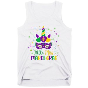 Little Miss Mardi Gras Carnival Unicorn For People Tank Top