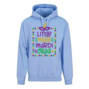 Little Miss Mardi Gras Cute Gift Cute Mardi Gras Gift Funny Gift Unisex Surf Hoodie