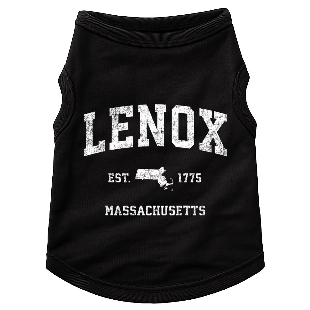 Lenox Massachusetts Ma Vintage Athletic Sports Doggie Tank
