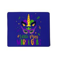 Little Miss Mardi Gras Gift Unicorn Face Gift Mousepad