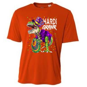 Little Miss Mardi Gras Gift Unicorn Face Gift Cooling Performance Crew T-Shirt