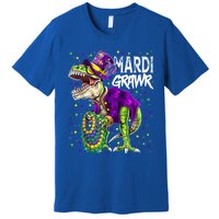 Little Miss Mardi Gras Gift Unicorn Face Gift Premium T-Shirt