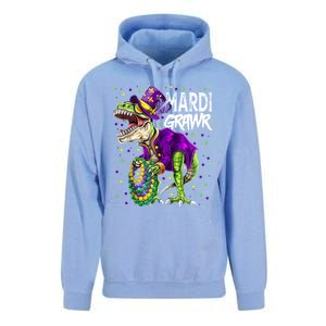 Little Miss Mardi Gras Gift Unicorn Face Gift Unisex Surf Hoodie