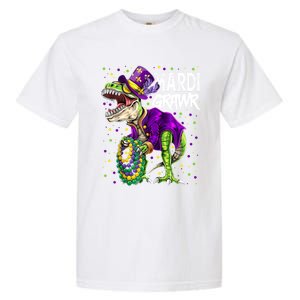 Little Miss Mardi Gras Gift Unicorn Face Gift Garment-Dyed Heavyweight T-Shirt