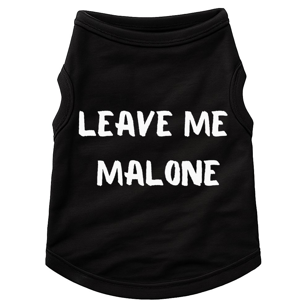Leave Me Malone Meme Pop Culture Music Lover Doggie Tank