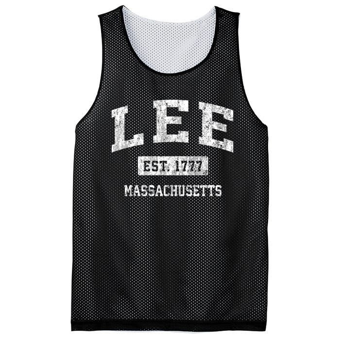 Lee Massachusetts Ma Vintage Sports Established Mesh Reversible Basketball Jersey Tank