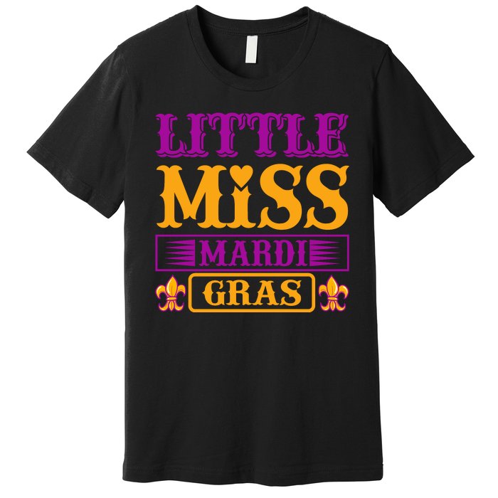 Little Miss Mardi Gras Premium T-Shirt