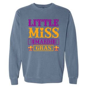 Little Miss Mardi Gras Garment-Dyed Sweatshirt