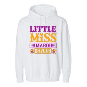 Little Miss Mardi Gras Garment-Dyed Fleece Hoodie