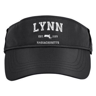 Lynn Massachusetts Ma Vintage Athletic Sports Adult Drive Performance Visor