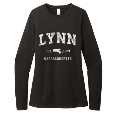 Lynn Massachusetts Ma Vintage Athletic Sports Womens CVC Long Sleeve Shirt