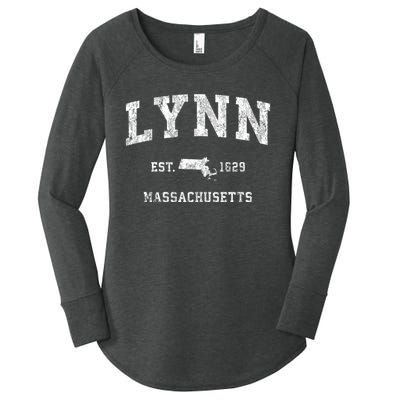 Lynn Massachusetts Ma Vintage Athletic Sports Women's Perfect Tri Tunic Long Sleeve Shirt