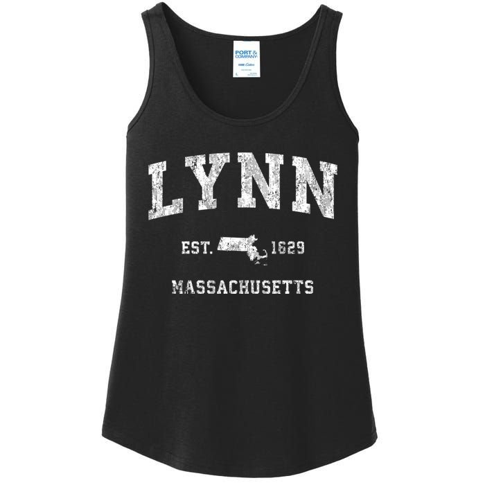 Lynn Massachusetts Ma Vintage Athletic Sports Ladies Essential Tank