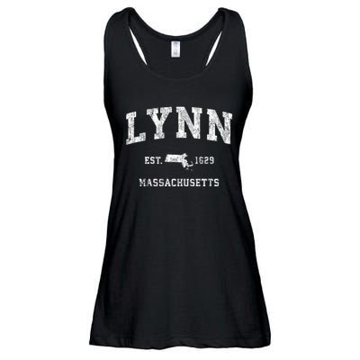 Lynn Massachusetts Ma Vintage Athletic Sports Ladies Essential Flowy Tank