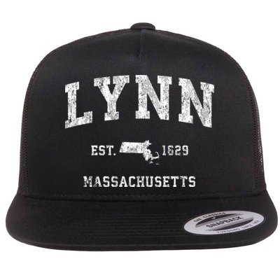 Lynn Massachusetts Ma Vintage Athletic Sports Flatbill Hat