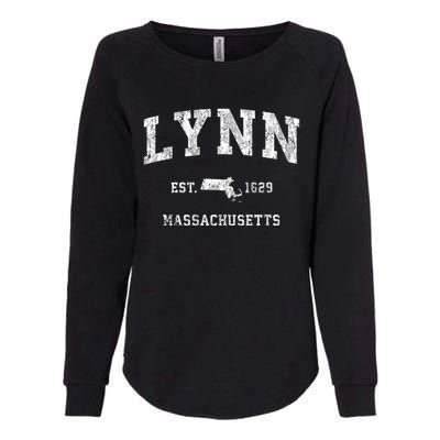 Lynn Massachusetts Ma Vintage Athletic Sports Womens California Wash Sweatshirt