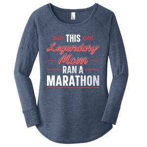 Legendary Mom Marathon Runner Marathon Gift Women's Perfect Tri Tunic Long Sleeve Shirt