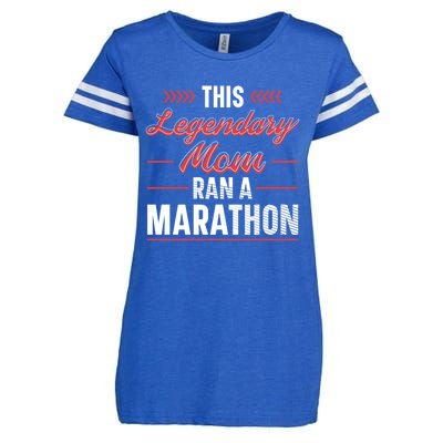 Legendary Mom Marathon Runner Marathon Gift Enza Ladies Jersey Football T-Shirt