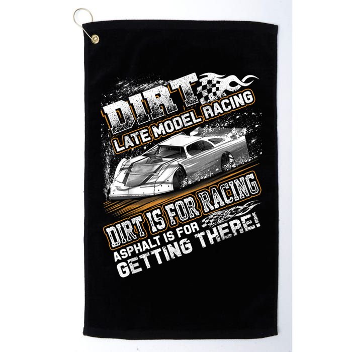 Late Model Modified Dirt Track Racing Dirt Is For Racing Golf Towel