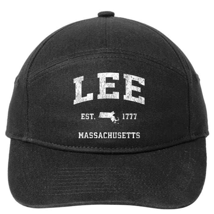 Lee Massachusetts Ma Vintage Athletic 7-Panel Snapback Hat