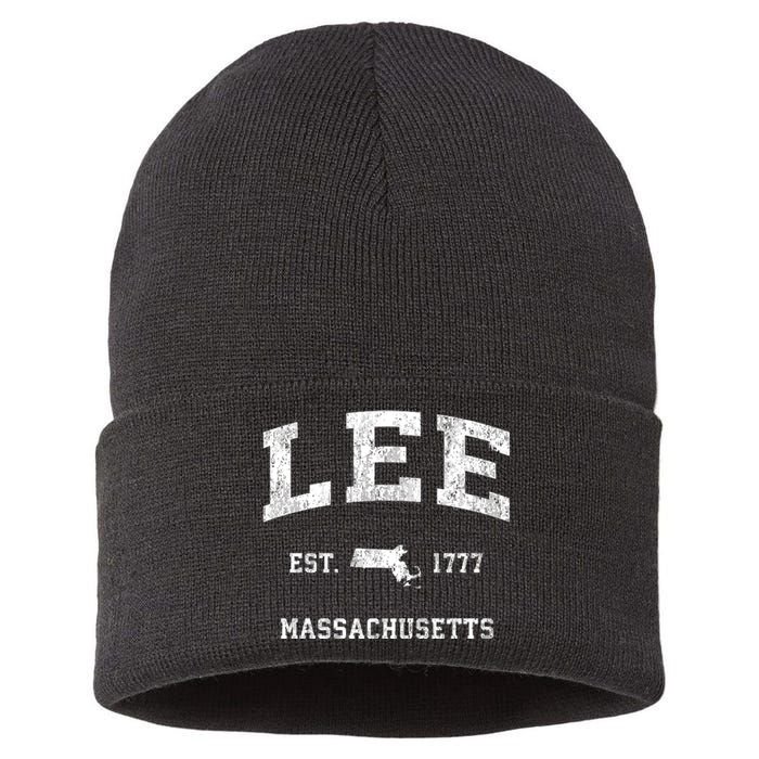 Lee Massachusetts Ma Vintage Athletic Sustainable Knit Beanie