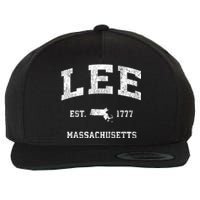 Lee Massachusetts Ma Vintage Athletic Wool Snapback Cap