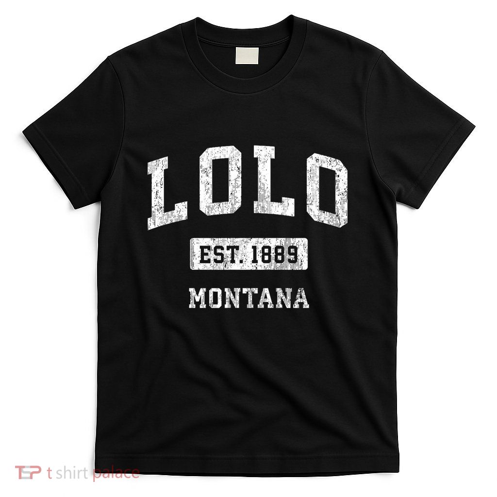 Lolo Montana Mt Vintage Sports Established T-Shirt