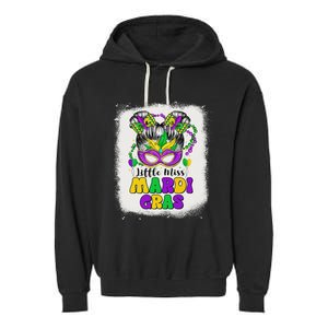 Little Miss Mardi Gras Garment-Dyed Fleece Hoodie